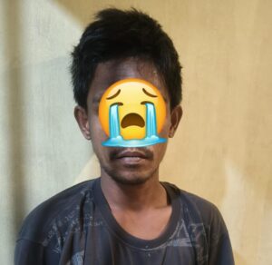 Tersangka tindak pidana pencurian sepeda motor yang terjadi di kawasan Margo Mulyo, Balikpapan Barat