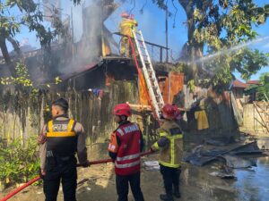 Satu rumah di Jalan Almakmur RT 31, Kelurahan Damai Balikpapan dilalap api / Polda Kaltim