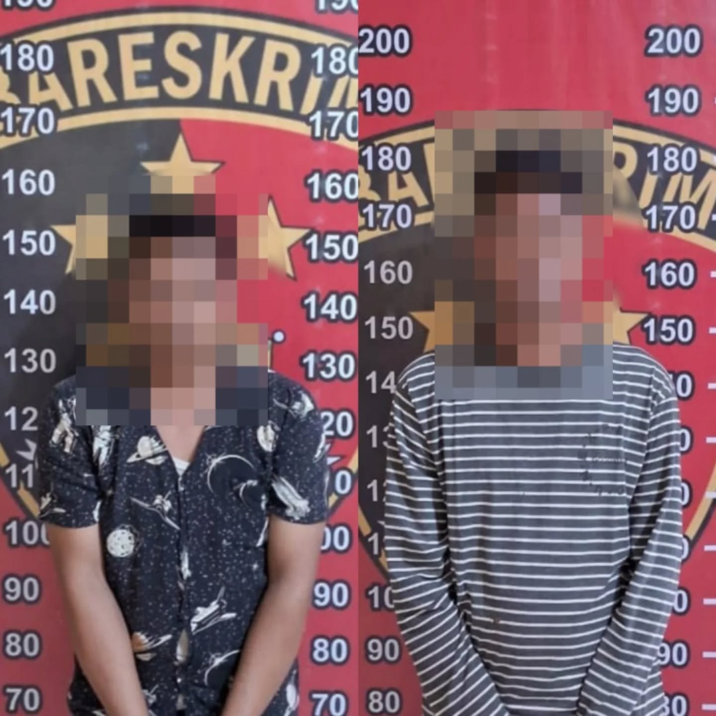 Dua pelaku yang diamankan / Polda Kaltim