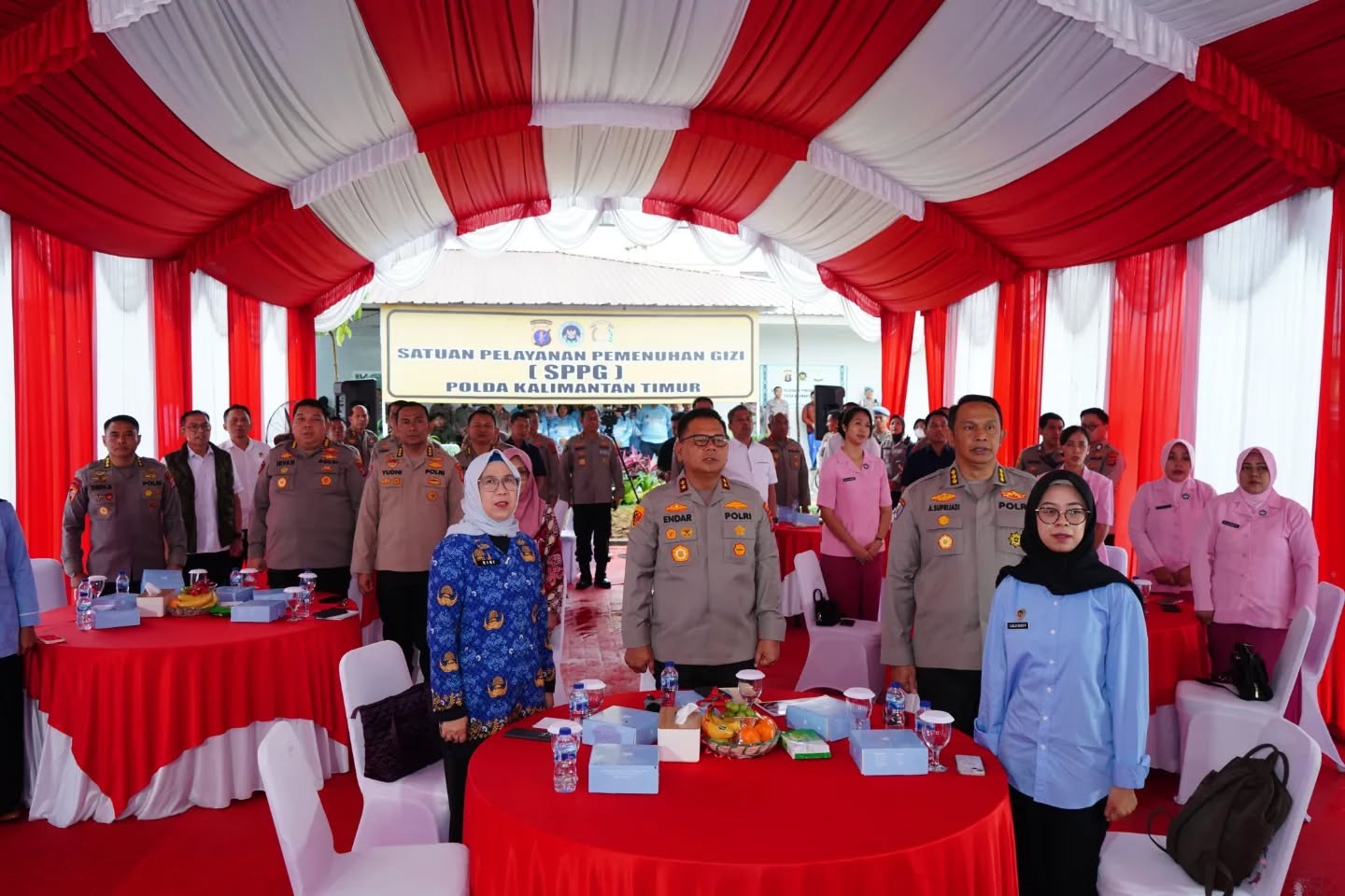 Peresmian SPPG oleh Kapolri Jenderal Polisi Listyo Sigit Prabowo pada Kamis (17/7/2025) secara virtual. / Polda Kaltim