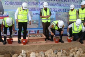 Pembangunan dua infrastruktur vital: Rumah Sakit Bhayangkara Tingkat IV Samarinda dan Rumah Susun Sepaku untuk Polres Penajam Paser Utara (PPU). / Polda Kaltim