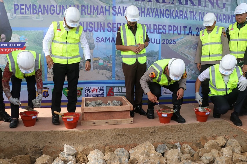 Pembangunan dua infrastruktur vital: Rumah Sakit Bhayangkara Tingkat IV Samarinda dan Rumah Susun Sepaku untuk Polres Penajam Paser Utara (PPU). / Polda Kaltim