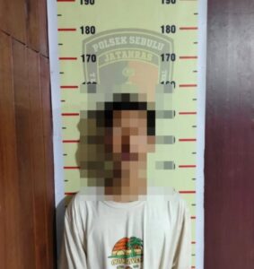 Pelaku yang diamankan dan telah ditetapkan tersangka / Polda Kaltim