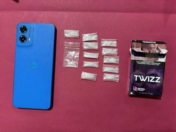 barang bukti 12 paket sabu yang diamankan / Polda Kaltim