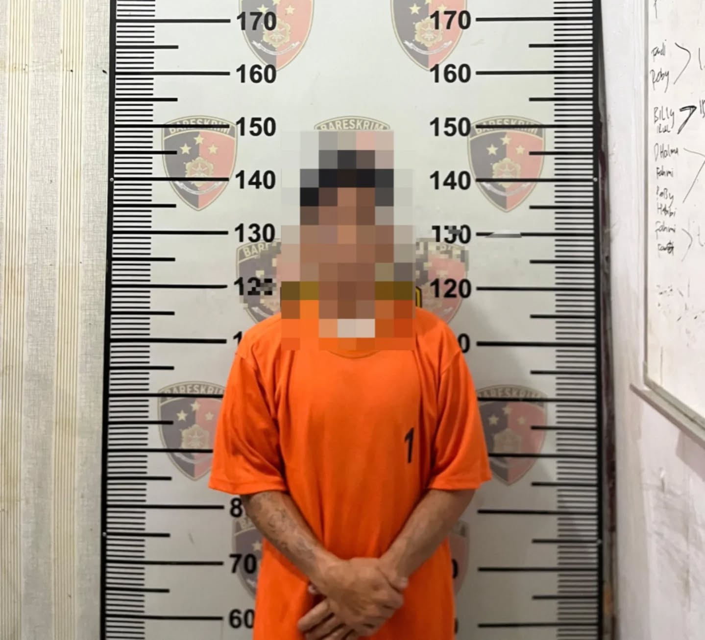 Pelaku yang diamankan Polres Mahakam Ulu /Polda Kaltim