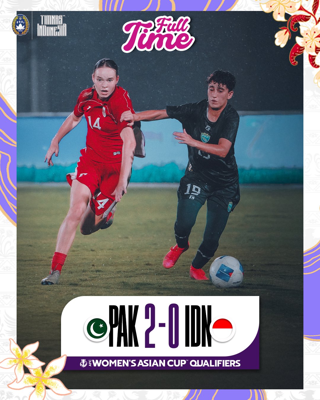 Timnas Putri Indonesia dipermalukan Pakistan 0-2 / twitter Timnas Indonesia