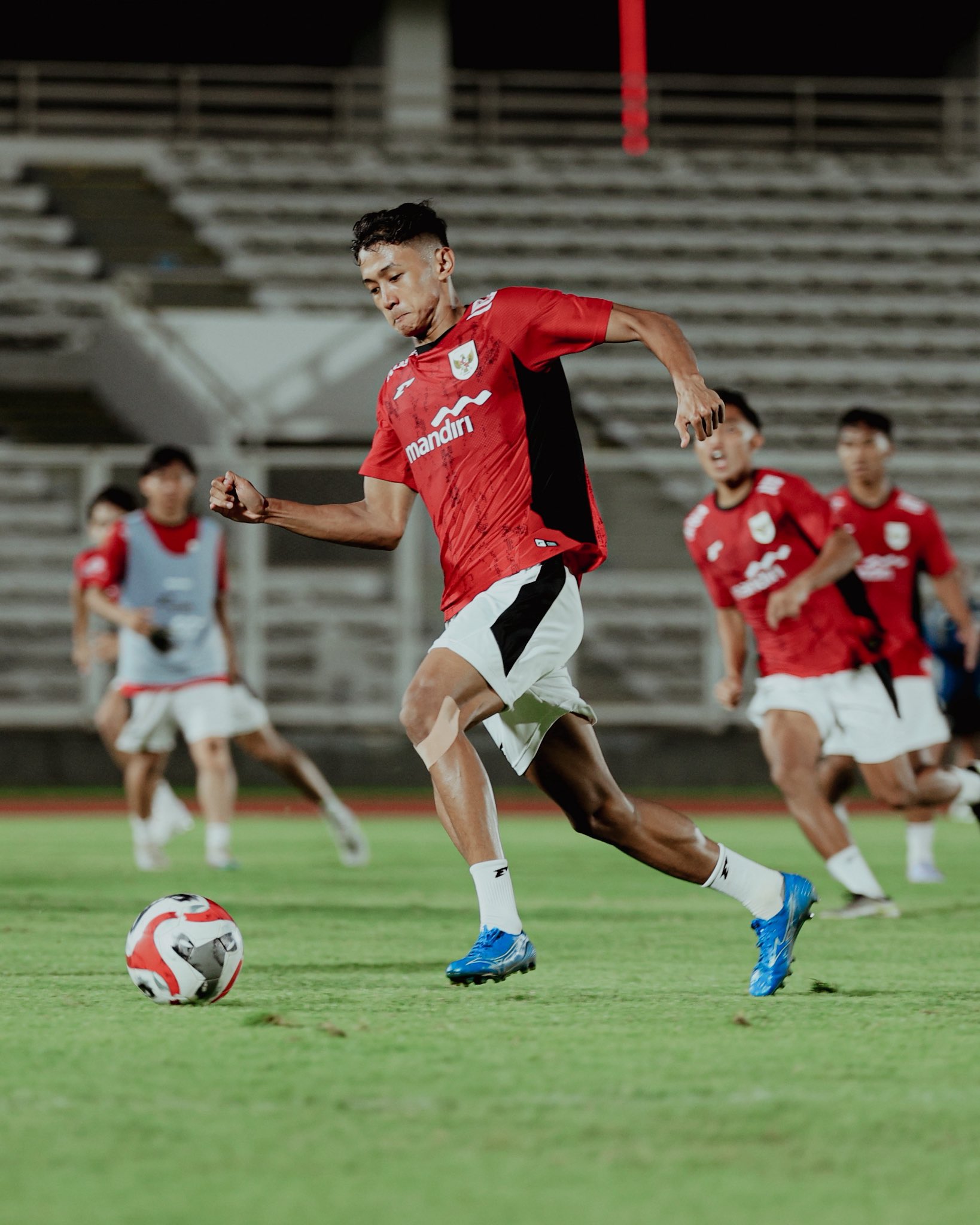 Pemain Timnas U-23 Indonesia menjalani latihan / twitter Timnas Indonesia