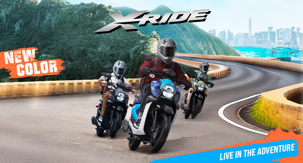 Yamaha resmi menghadirkan warna dan grafis baru untuk X-Ride 125.