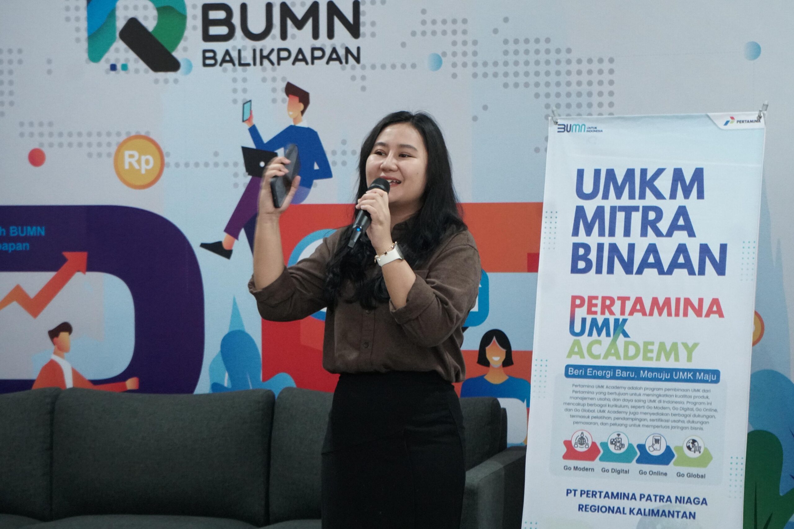 Pertamina UMK Academy 2025, di Balikpapan dengan mengusung tema “Beri Energi Baru Menuju UMK Maju”, Senin (21/7/2025).