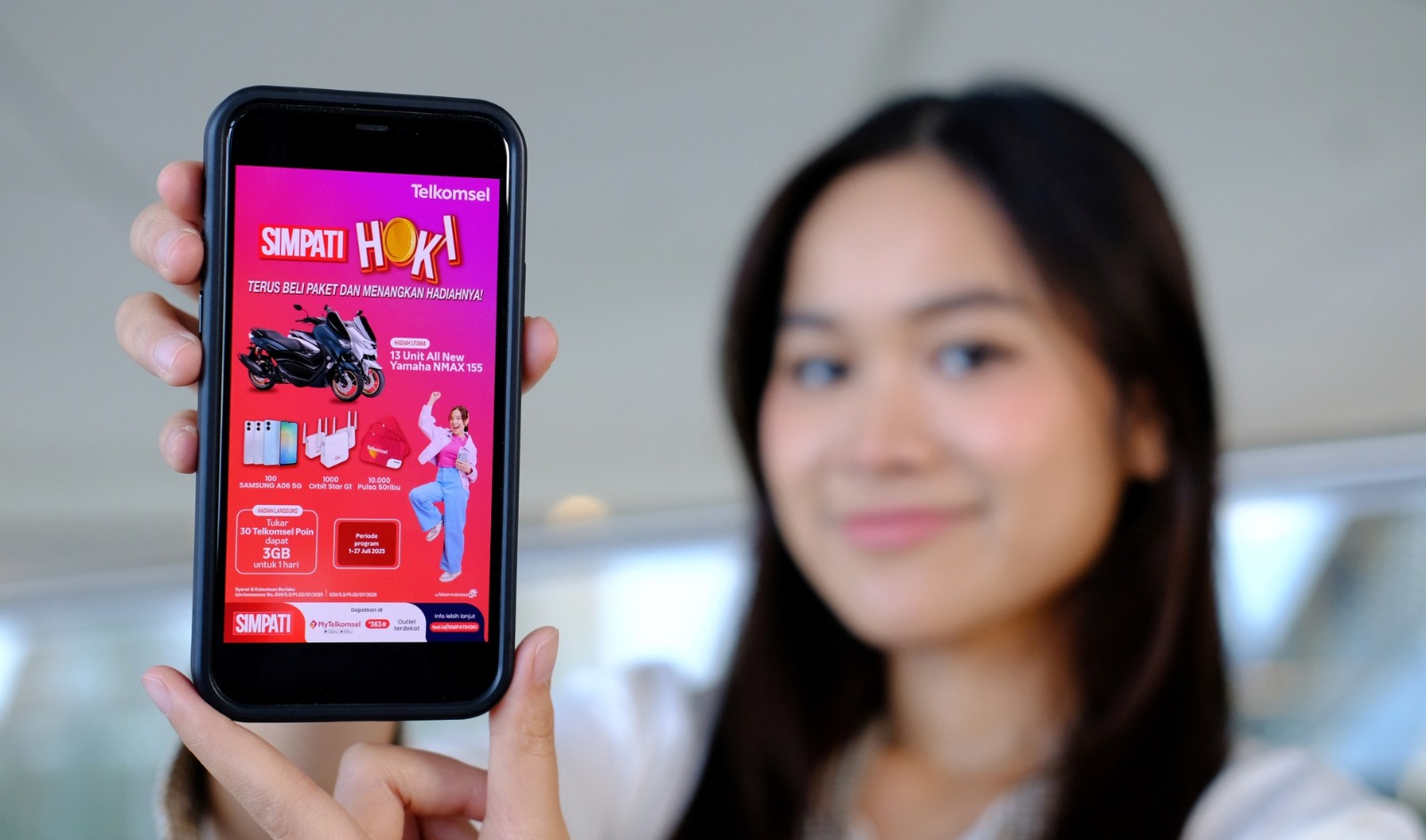 Telkomsel meluncurkan program undian bertajuk SIMPATI HOKI sebagai bagian dari perayaan ulang tahun ke-30 sekaligus peluncuran kartu perdana SIMPATI terbaru.