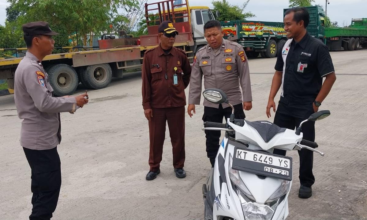 , Satuan Binmas Polresta Balikpapan menggelar kegiatan sambang dan himbauan Harkamtibmas kepada jajaran Satpam SPBU Kilometer 13, Balikpapan Utara