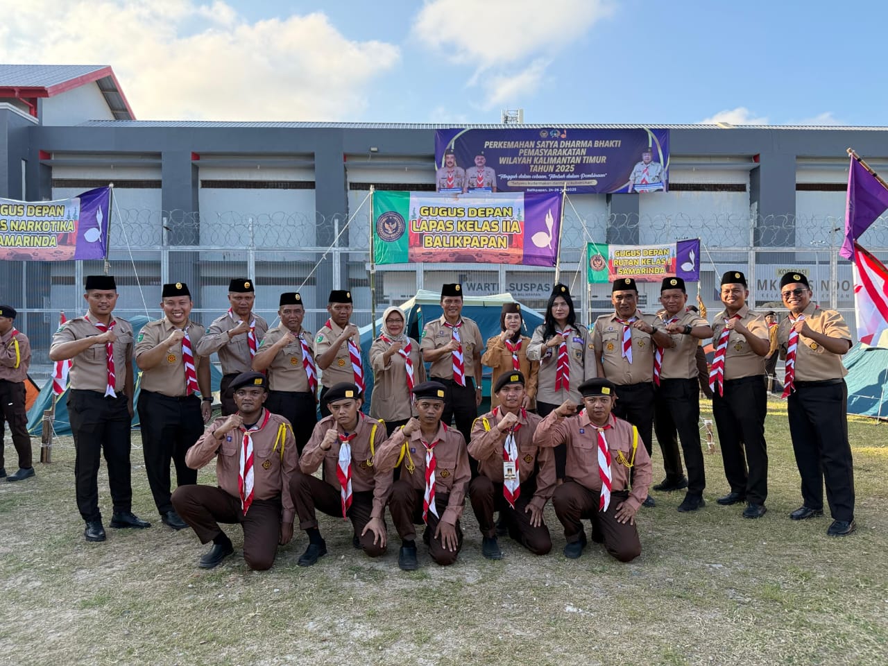 Lapas Balikpapan Ikut Perkemahan Satya Darma Bhakti / IST