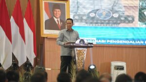 Menteri Hukum Republik Indonesia, Supratman Andi Agtas, secara resmi membuka kegiatan Rapat Koordinasi Pengendalian Kinerja Semester I Tahun 2025 di lingkungan Kementerian Hukum, Selasa (29/7/2025). (Dok.Kementerian Hukum)
