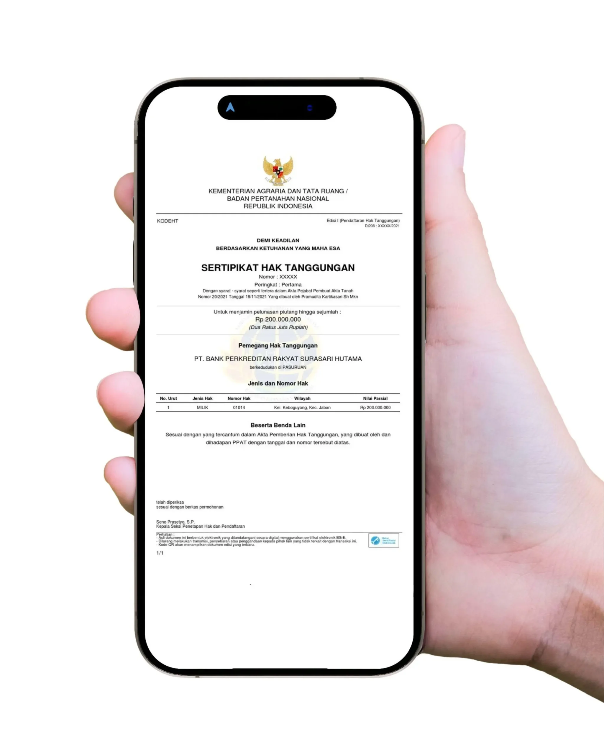Layanan Hak Tanggungan Elektronik (HT-El) / Pemprov Kaltim
