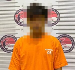 Pelaku yang diamankan Polres Mahulu / Polda Kaltim