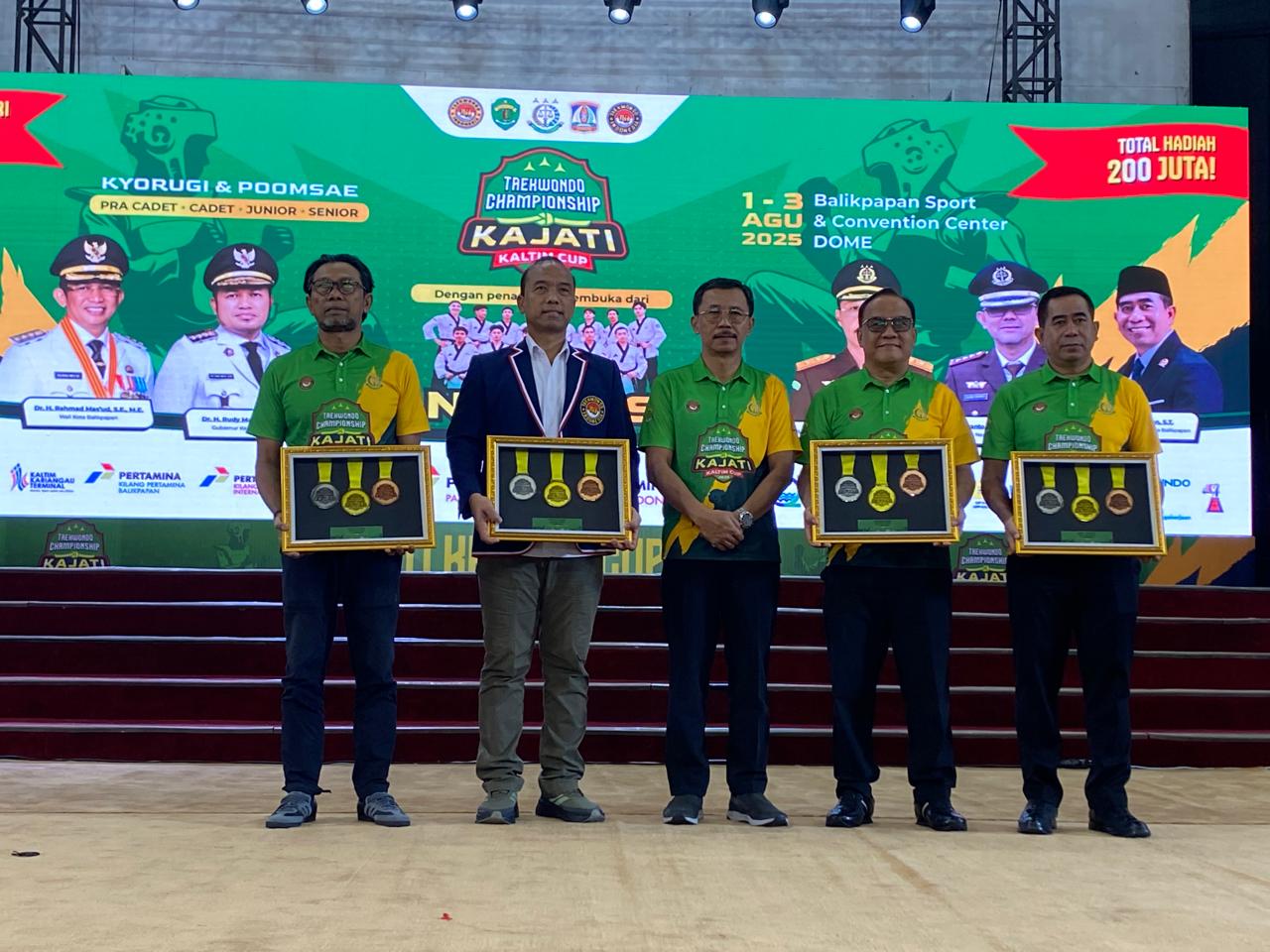 Taekwondo Championship Kajati Kaltim Cup 2025 yang resmi dibuka di Balikpapan, Jumat (1/8/2025).