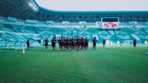 Skuat Timnas Indonesia U-17 berlatih di Stadion Utama Sumut / PSSI