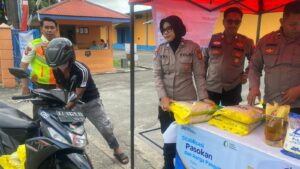 - Polresta Balikpapan bersama Dinas Ketahanan Pangan, Disperindagkop, dan Bulog Balikpapan menggelar Gerakan Pangan Murah (GPM)