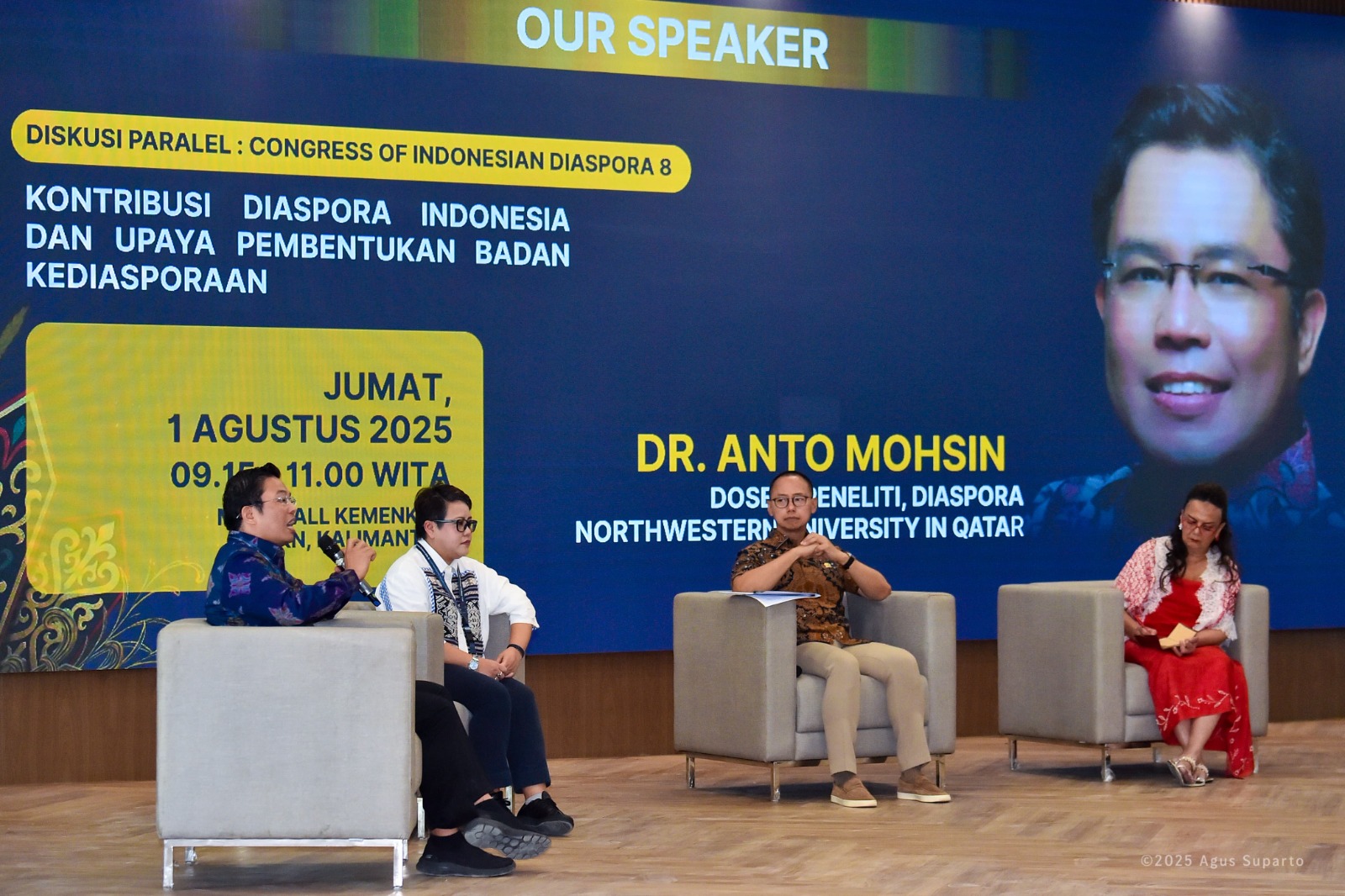 Wakil Ketua MPR RI Eddy Soeparno dalam diskusi bertajuk “Kontribusi Diaspora Indonesia dan Upaya Pembentukan Badan Kediasporaan” di kawasan IKN, Jumat (1/8/2025), yang menjadi bagian dari Congress of Indonesian Diaspora (CID) ke-8 / Humas Otorita IKN