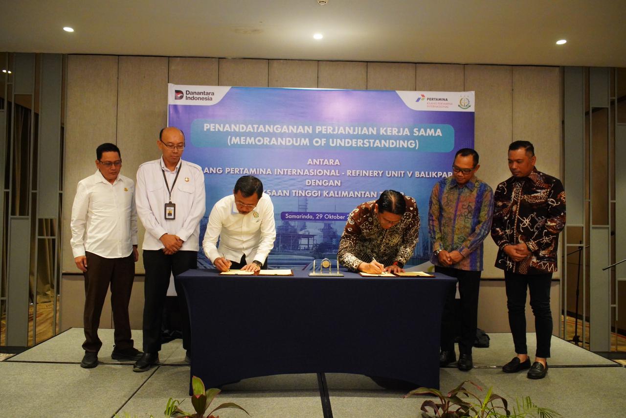 Kilang Pertamina Unit Balikpapan Teken MoU dengan Kejati Kaltim