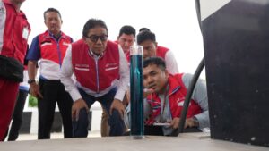 Komisaris Utama Pertamina Patra Niaga Tinjau SPBU Sepaku