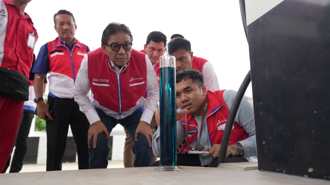 Komisaris Utama Pertamina Patra Niaga Tinjau SPBU Sepaku