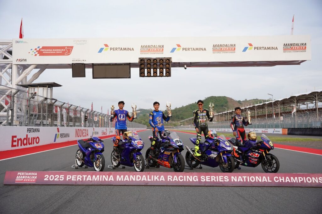 Yamaha Sapu Bersih 5 Kelas Kejurnas Mandalika Racing Series 2025