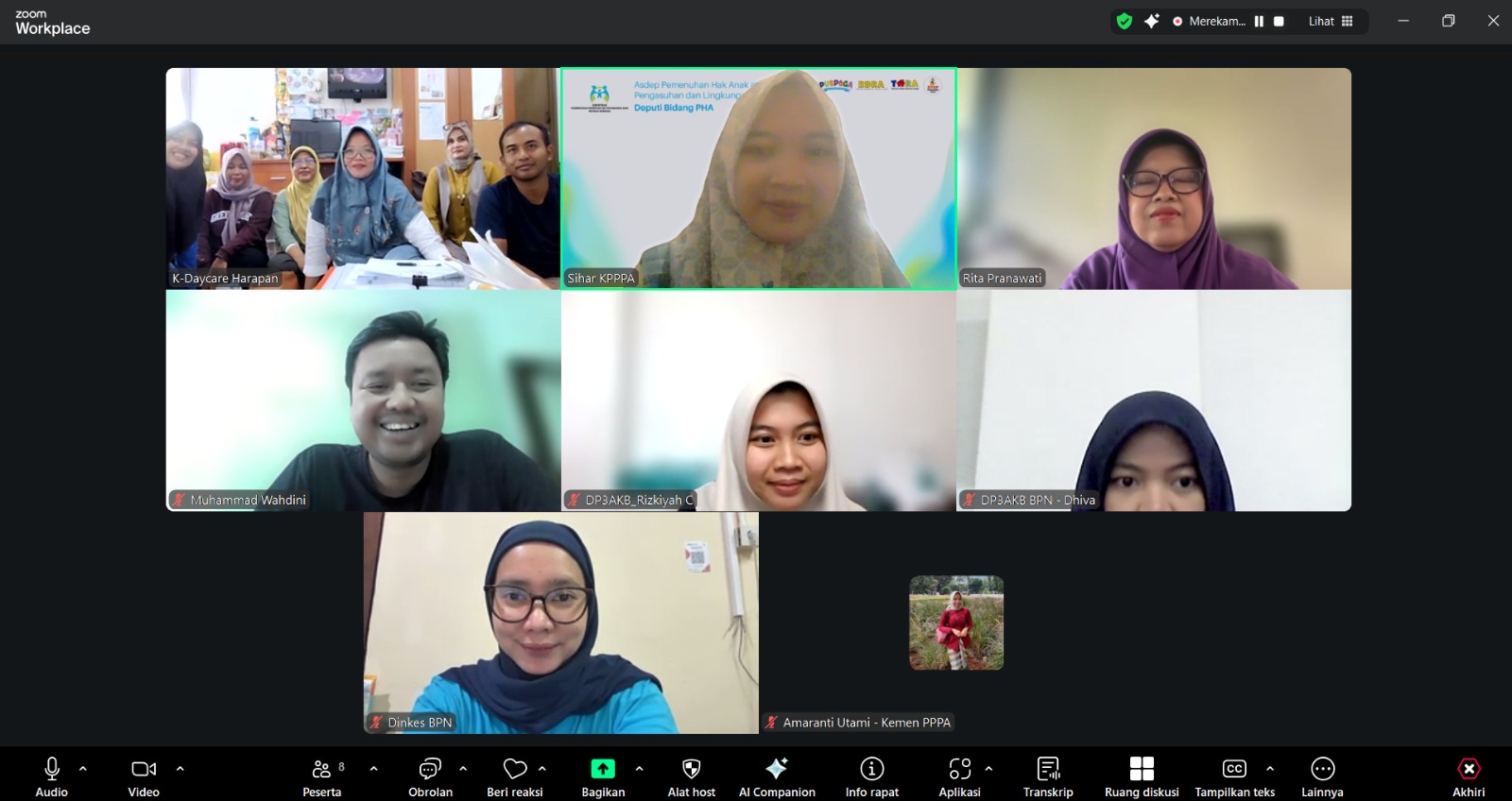 DP3AKB Balikpapan Dampingi Standarisasi TARA Lewat Zoom