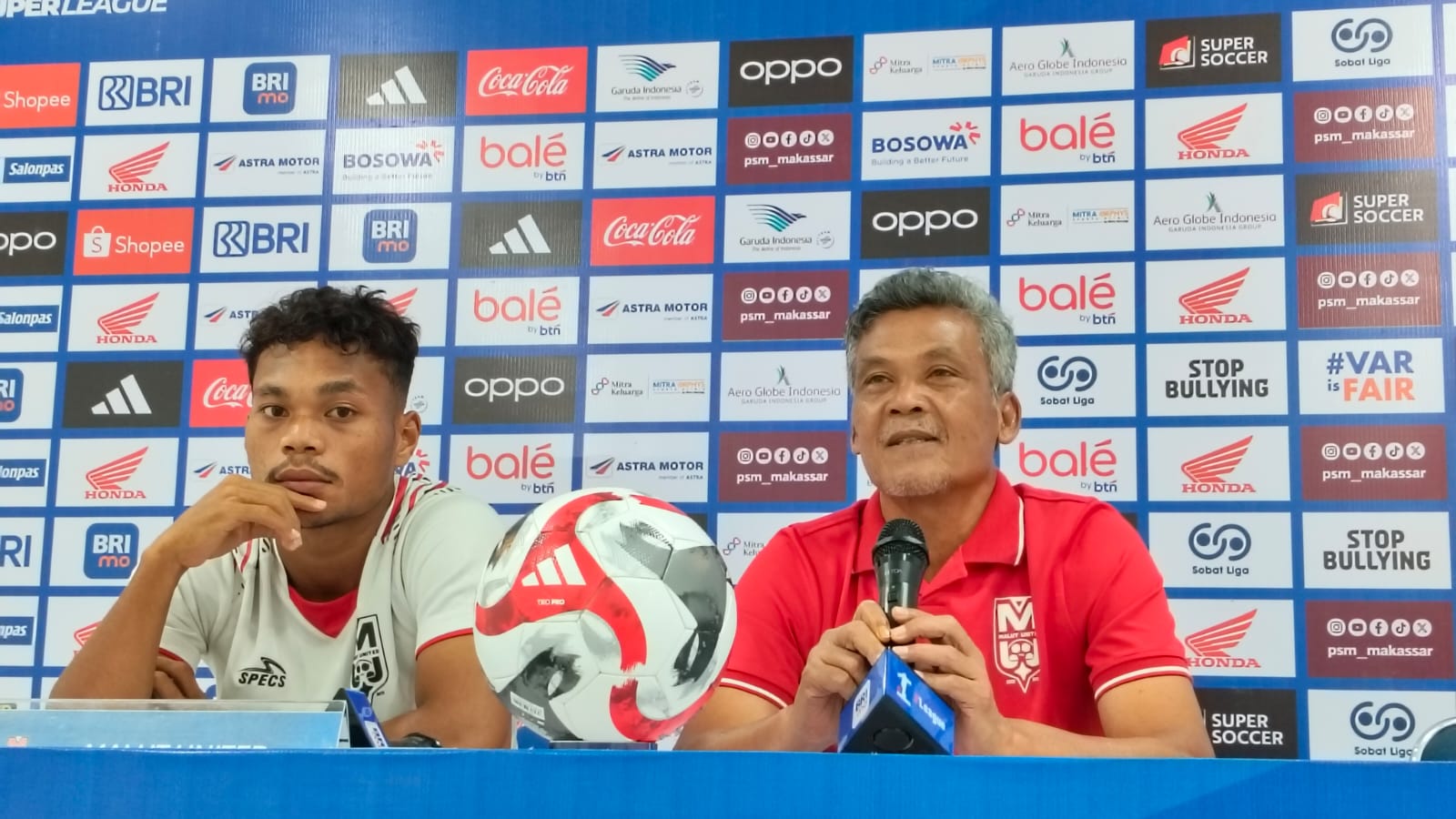Pelatih Malut United, Hendri Susilo di sesi Prematch Press Conference