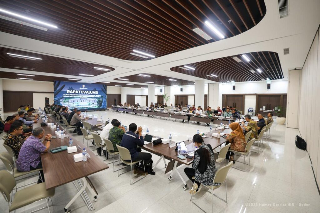 Rapat Evaluasi Satuan Tugas (Satgas) Penanggulangan Aktivitas Ilegal sekaligus Penyusunan Rencana Kerja Tahun 2026 yang digelar pada Jumat (12/12/2025) / Humas Otorita IKN