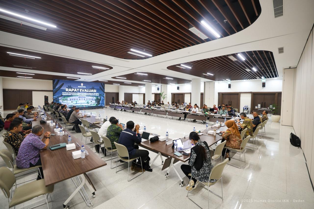 Rapat Evaluasi Satuan Tugas (Satgas) Penanggulangan Aktivitas Ilegal sekaligus Penyusunan Rencana Kerja Tahun 2026 yang digelar pada Jumat (12/12/2025) / Humas Otorita IKN