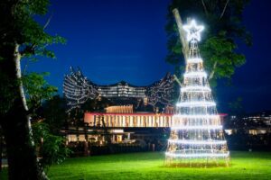 Suasana Malam Natal di Ibu Kota Nusantara (24/12/2025). / IKN