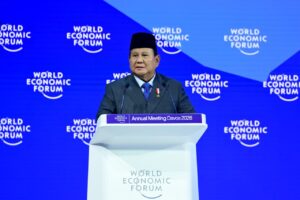 Presiden Prabowo Subianto menyampaikan pidato kunci pada World Economic Forum (WEF) Annual Meeting 2026 yang digelar pada Kamis, 22 Januari 2026, di Davos, Swiss