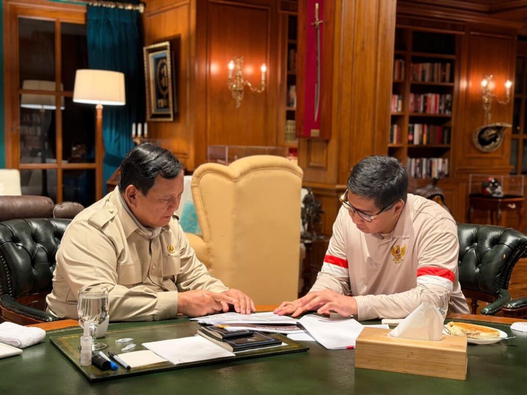 Presiden Prabowo Subianto memanggil Menteri Perumahan dan Kawasan Permukiman (PKP) Maruarar Sirait, ke kediaman pribadinya di Hambalang, Kamis (29/01/2026) sore (BPMI Setpres)