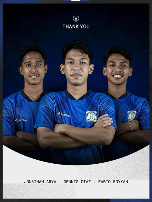 Persiba Balikpapan mengonfirmasi perpisahan dengan Dennis Diaz (sayap kanan), Jonathan Arya Prawira (sayap kiri), dan Fabio Royyan Fadhilah (gelandang)