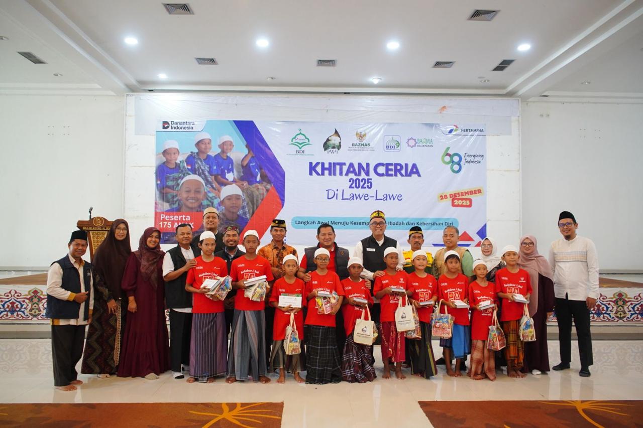 Program Khitan Ceria dari PT Kilang Pertamina Internasional (KPI) Unit Balikpapan