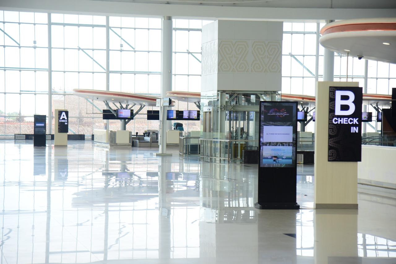 Area Check-In Timur Bandara SAMS Sepinggan Balikpapan beroperasi kembali mulai Sabtu, 3 Januari 2026.