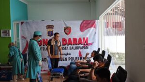 Donor darah yang digelar Satintelkam Polresta Balikpapan