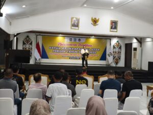 Wakil Wali Kota Balikpapan, Bagus Susetyo membuka Musyawarah Pemilihan Ketua Balikpapan All Star (BAS) periode 2026–2030