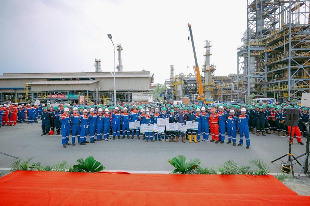 PT Kilang Pertamina Internasional (KPI) Unit Balikpapan menggelar Grand Tool Box Meeting (GTBM) massal pada Jumat (30/1/2026)
