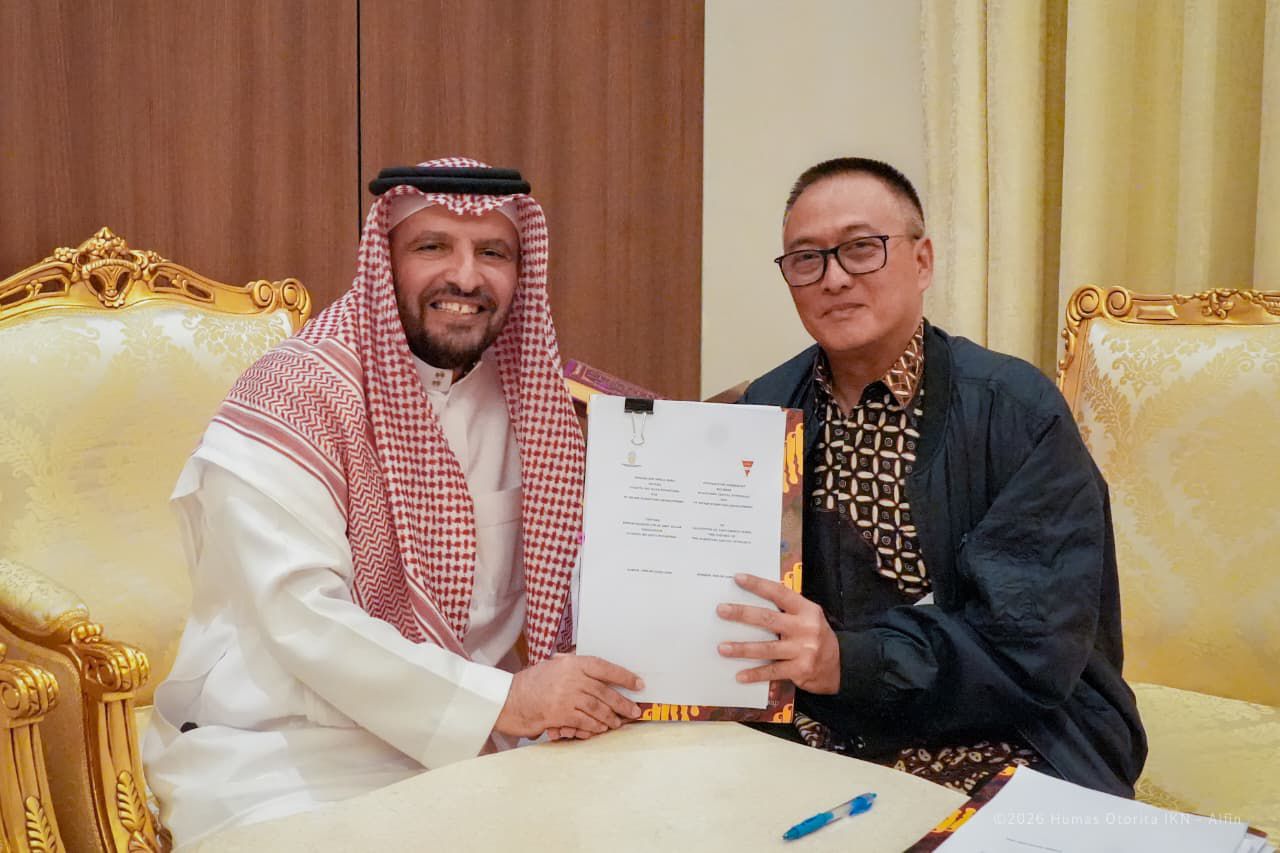 Otorita Ibu Kota Nusantara resmi menggandeng investor internasional, Ayedh Dejem Group, perusahaan konstruksi dan pengembangan asal Uni Emirat Arab (UEA) / Humas Otorita Ibu Kota Nusantara
