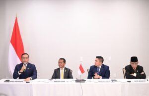 Menteri Energi dan Sumber Daya Mineral (ESDM) Bahlil Lahadalia dalam keterangannya di Washington DC, Amerika Serikat, Jumat (20/02/2026)