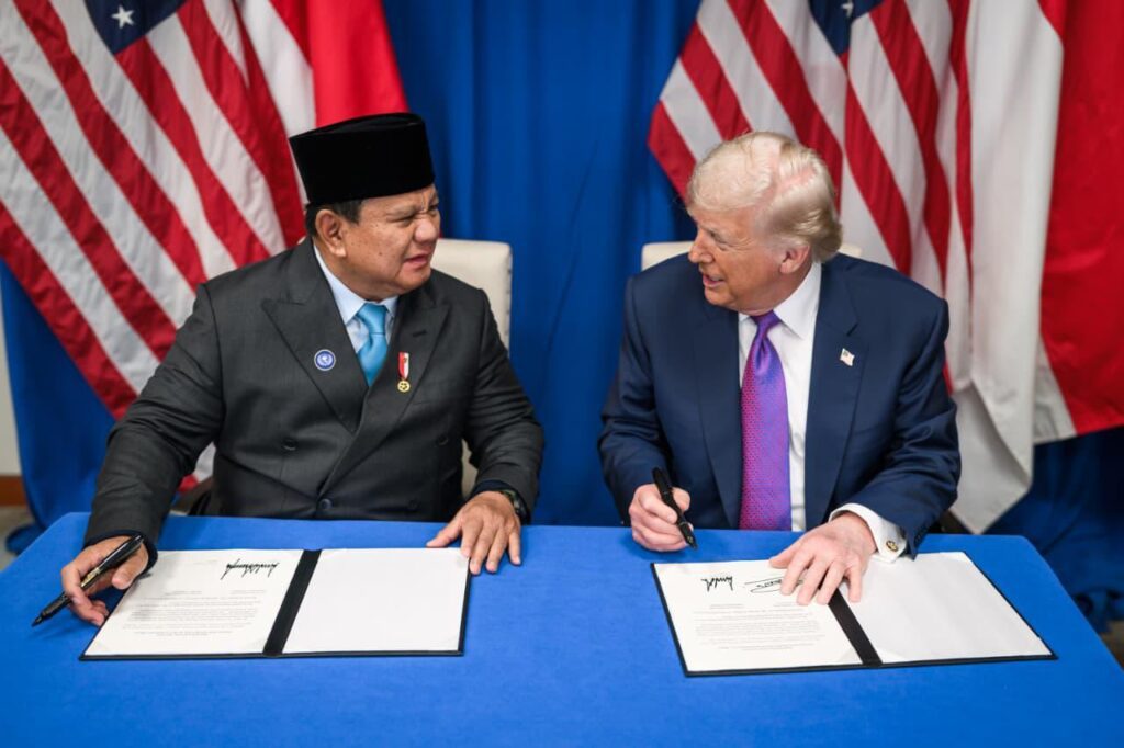 Penandatanganan The Agreement on Reciprocal Trade (ART) antara Presiden Prabowo Subianto dan Presiden Donald Trump pada 19 Februari 2026 / Setneg