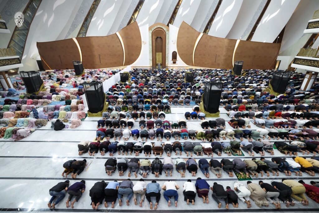 Malam pertama Ramadan di Nusantara terasa khidmat di Masjid Negara Ibu Kota Nusantara (IKN)