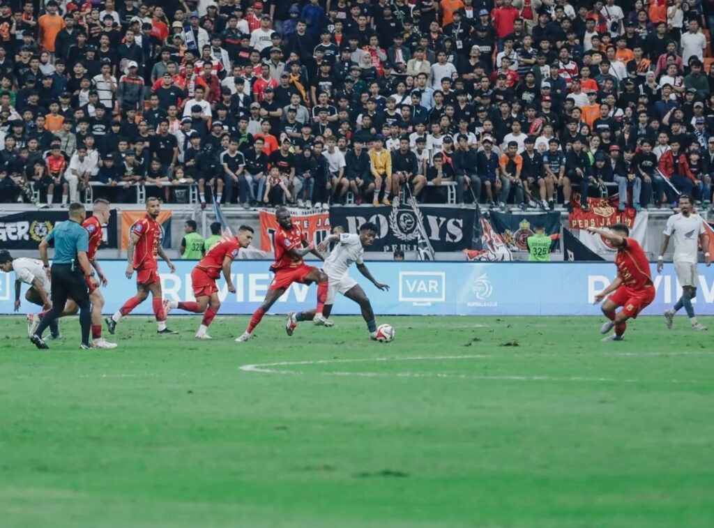 Laga Persija Jakarta vs PSM Makassar yang berakhir dengan skor 2-1 / FB PSM