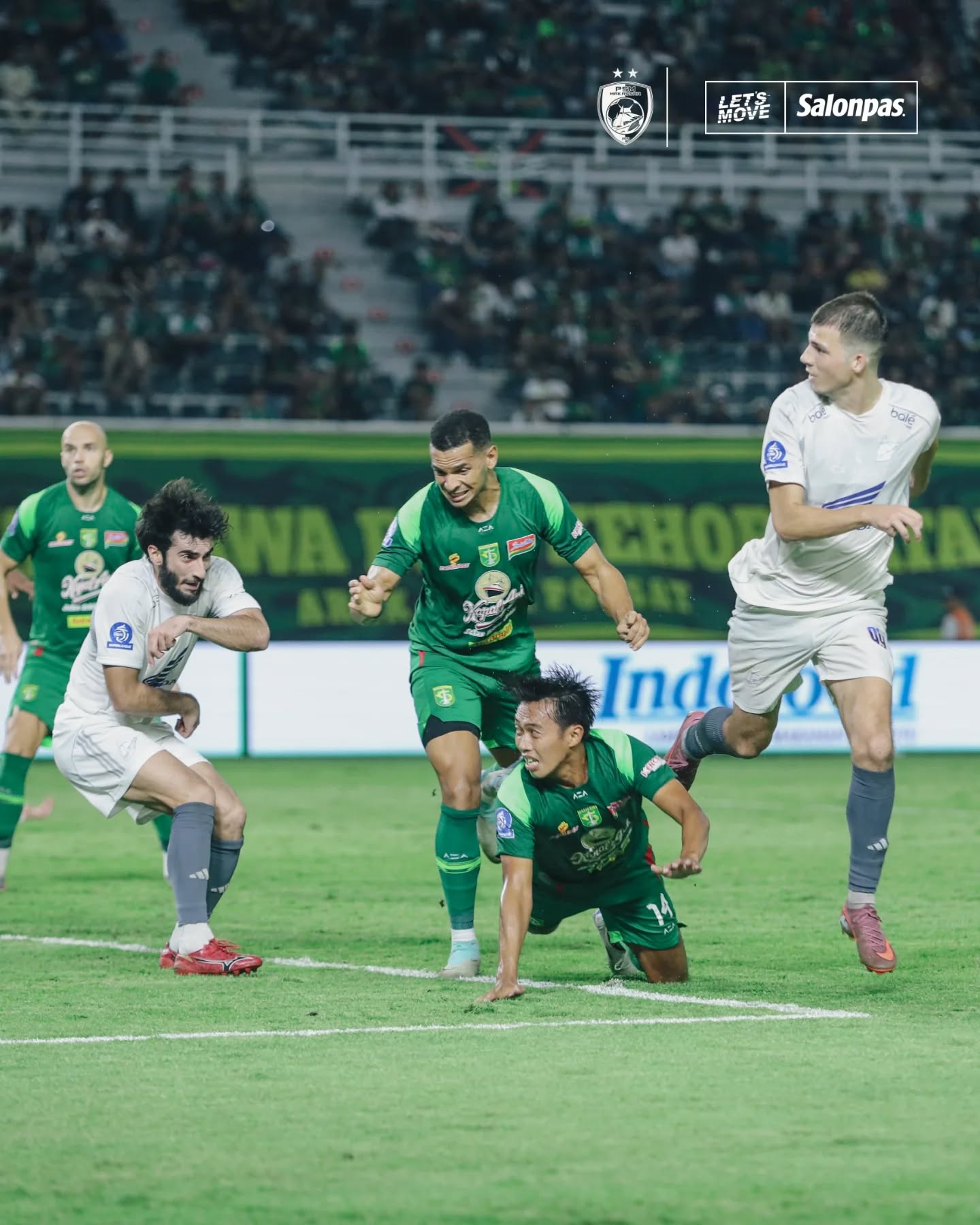 Laga Persebaya Surabaya vs PSM Makassar yang berakhir 1-0 / FB PSM