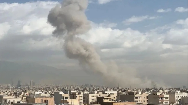 Israel menyerang Iran. WANA (Foto: WANA/Suara)