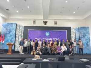 Komunitas pers yang hadir dalam diskusi di Hall Dewan Pers, Kebon Sirih, Jakarta Pusat, pada Selasa (24/2/2026). / Ist