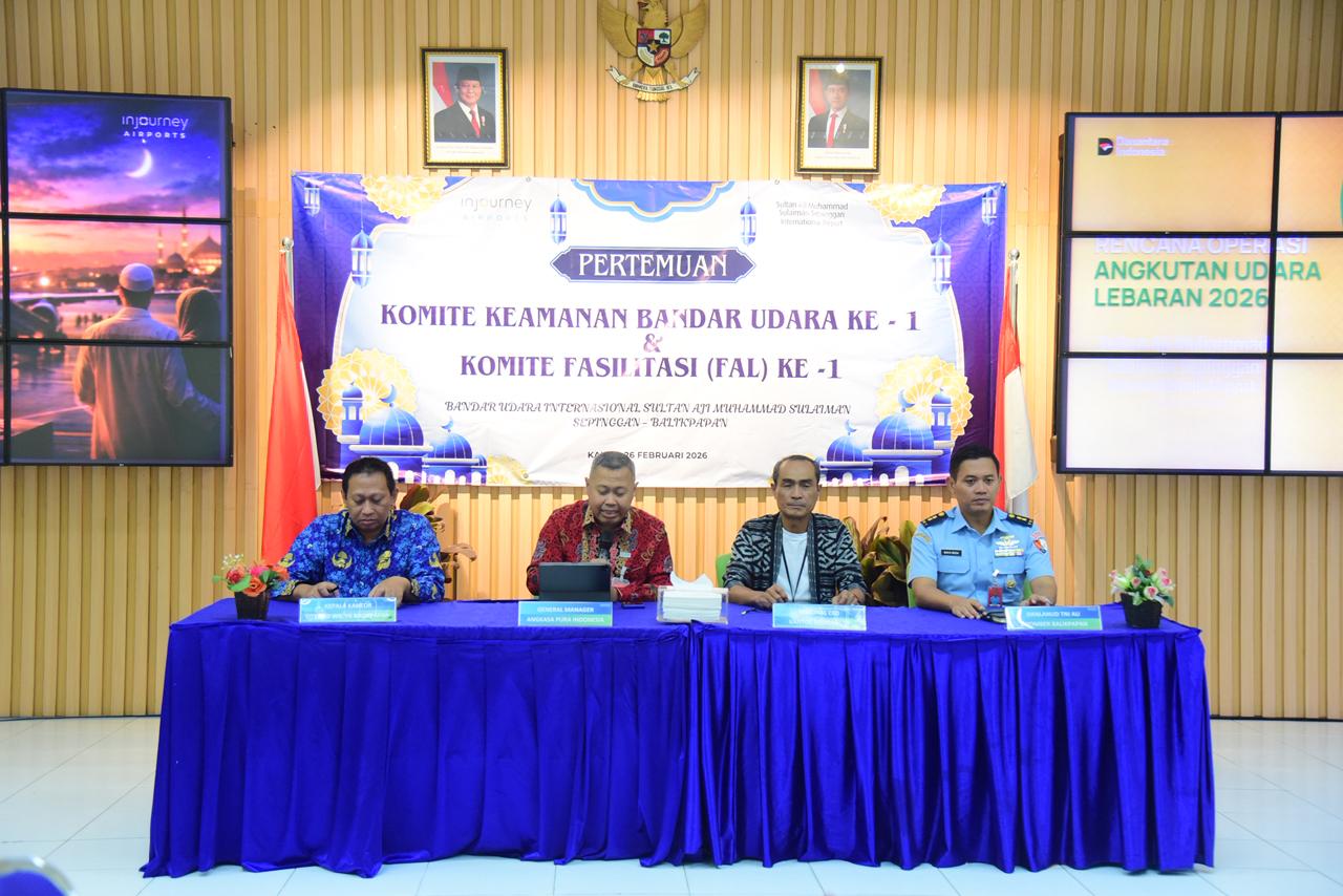 Persiapan Lebaran 2026: Bandara SAMS Sepinggan Balikpapan Gelar Rakor Keamanan dan Fasilitasi Penumpang