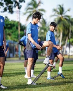 Latihan terakhir skuat Persiba Balikpapan sebelum menuju Lamongan (foto : Ofiicial Persiba Balikpapan)